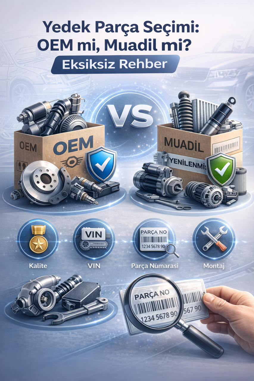 Yedek parça seçimi: OEM mi muadil mi? Eksiksiz rehber
