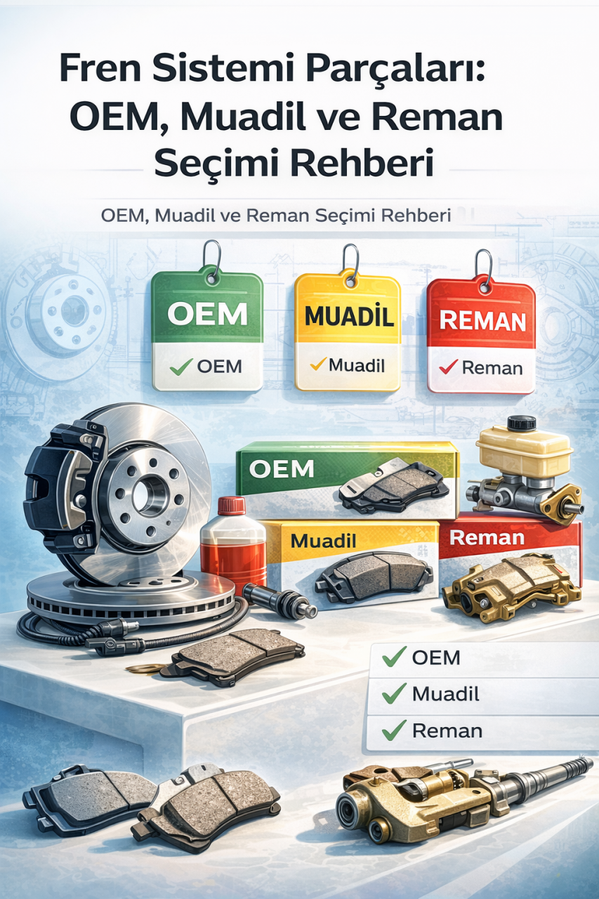 Fren Sistemi Parçaları: OEM, Muadil ve Reman Seçimi Rehberi