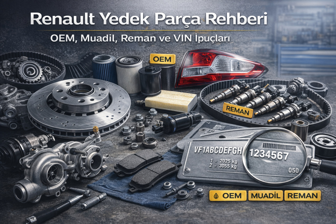 Renault Yedek Parça Rehberi: OEM, Muadil, Reman ve VIN İpuçları