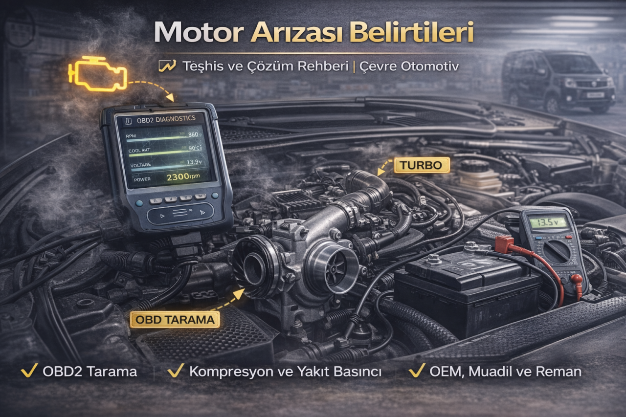 Motor Arızası Belirtileri: Teşhis ve Çözüm Rehberi | Çevre Otomotiv