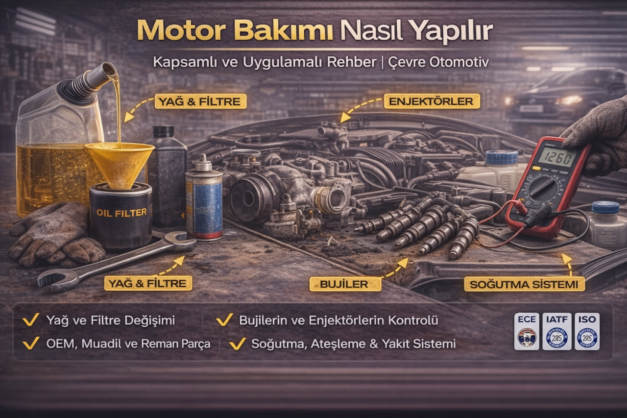 Motor Bakımı Nasıl Yapılır - Kapsamlı ve Uygulamalı Rehber | Çevre Otomotiv