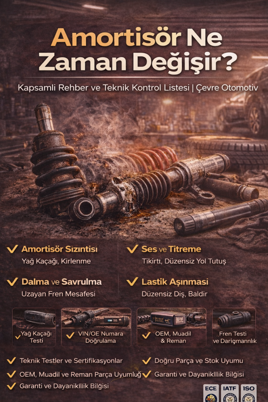 Amortisör Ne Zaman Değişir - Kapsamlı Rehber ve Teknik Kontrol Listesi | Çevre Otomotiv