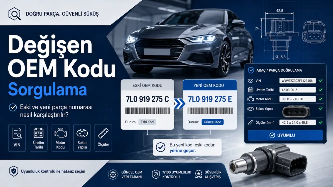 değişen OEM kodu sorgulama: Eski Kodun Yerine Geçen Parça Nasıl Bulunur?