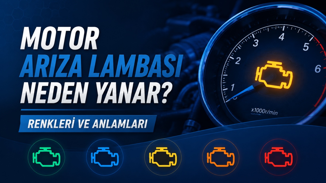 Motor Arıza Lambası Neden Yanar? Renkleri ve Anlamları