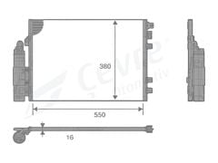 Kangoo Klima Radyatörü - Renault 8200221132 - 8200708130 - Valeo 817661