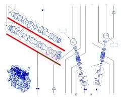 Megane 4 Eksantrik Mili - Renault Megane 3 Fluence Dacia Duster 130201KA0C - 130201KT0A