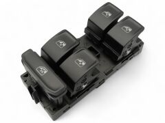 Volkswagen Sol Ön Dörtlü Cam Düğmesi - Polo Golf Passat Tiguan Arteon Audi A1 Seat Leon Ateca 5G0959857F