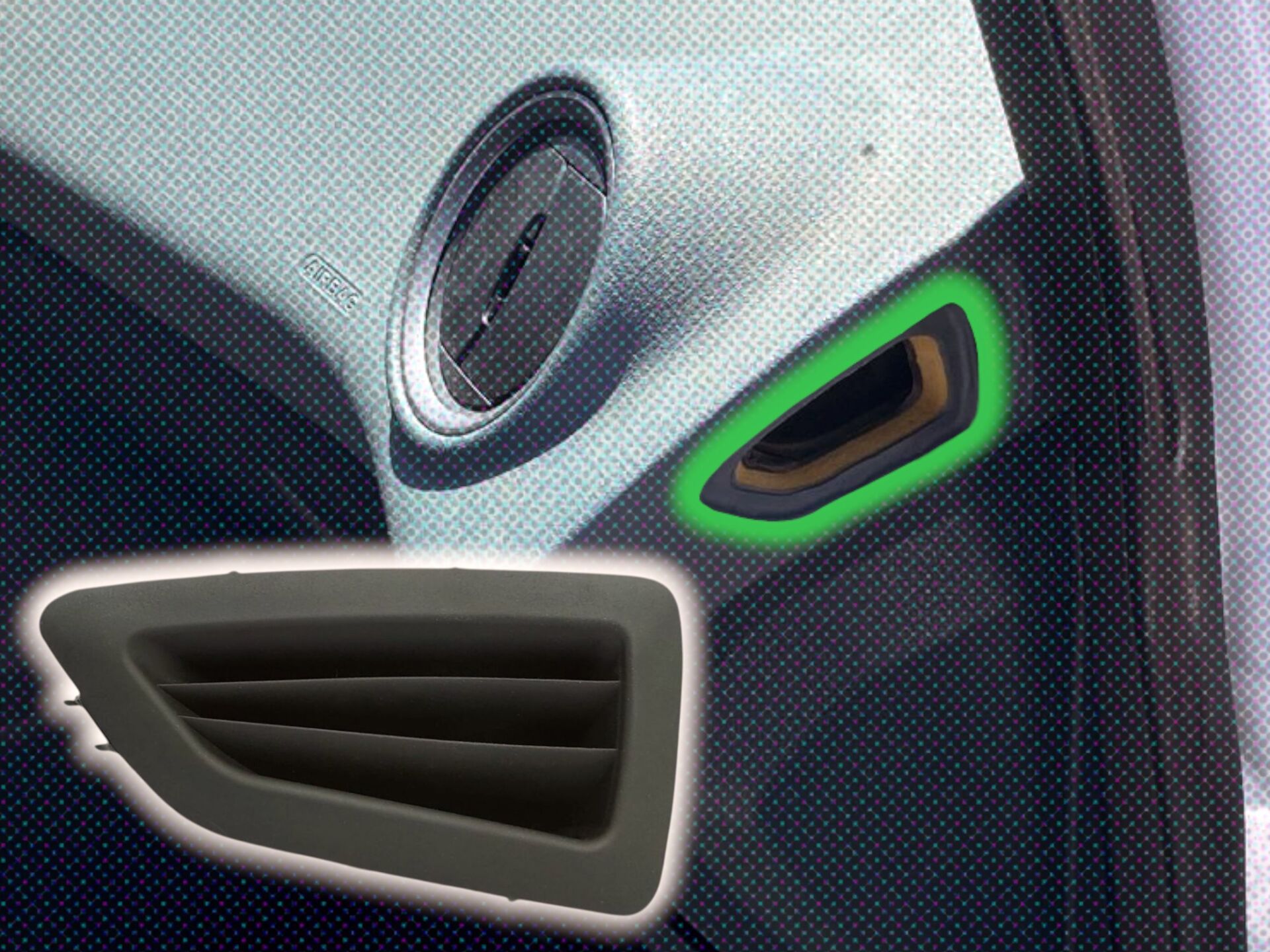 Fiesta Yan Havalandırma Izgarası SAĞ Ford Torpido Köşe Hava Üflemesi - 8A61-A045G50 - 1900779 - EXQ53-75-20 - 8A61A045G50