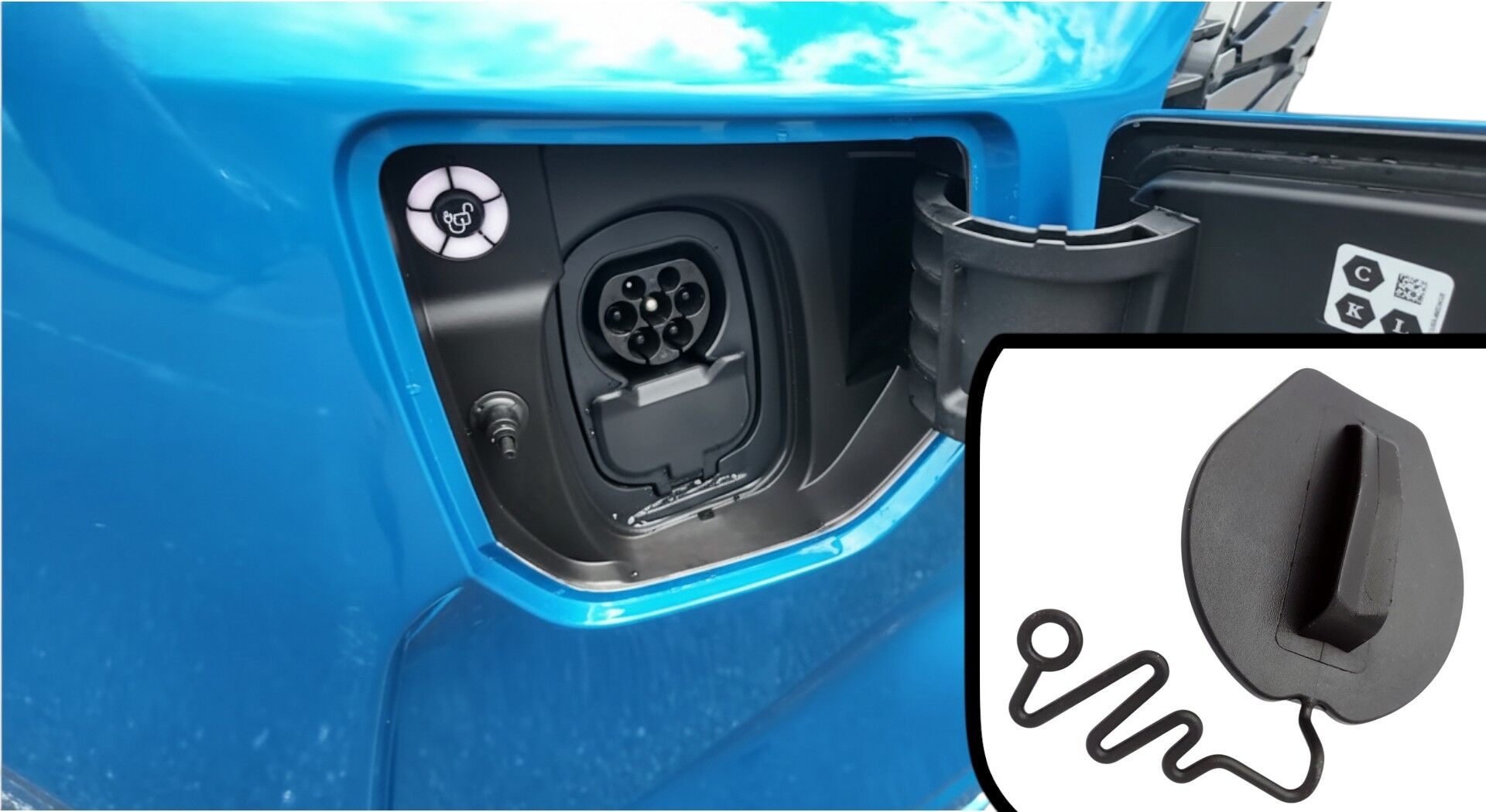 Elektrikli Transit Şarj Yuvası Kapağı E-Transit Şarj Yuvası Kapağı Ford ...