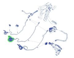 Renault Symbol Hidrolik Debriyaj Merkezi Hidrolik  Debriyaj Borusu Göbeği - 308513968R - 308512100R