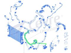 Clio 5 Techno Esprit Alpine E-Tech Radyatör Borusu Renault Su Pompası Çıkış Borusu - 210215728R