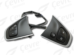 Clio 4 Direksiyon Kontrol Tuşları Krom Çerçeve - Renault 255507641R