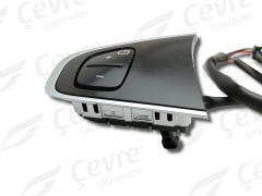 Clio 4 Direksiyon Kontrol Tuşları Krom Çerçeve - Renault 255507641R