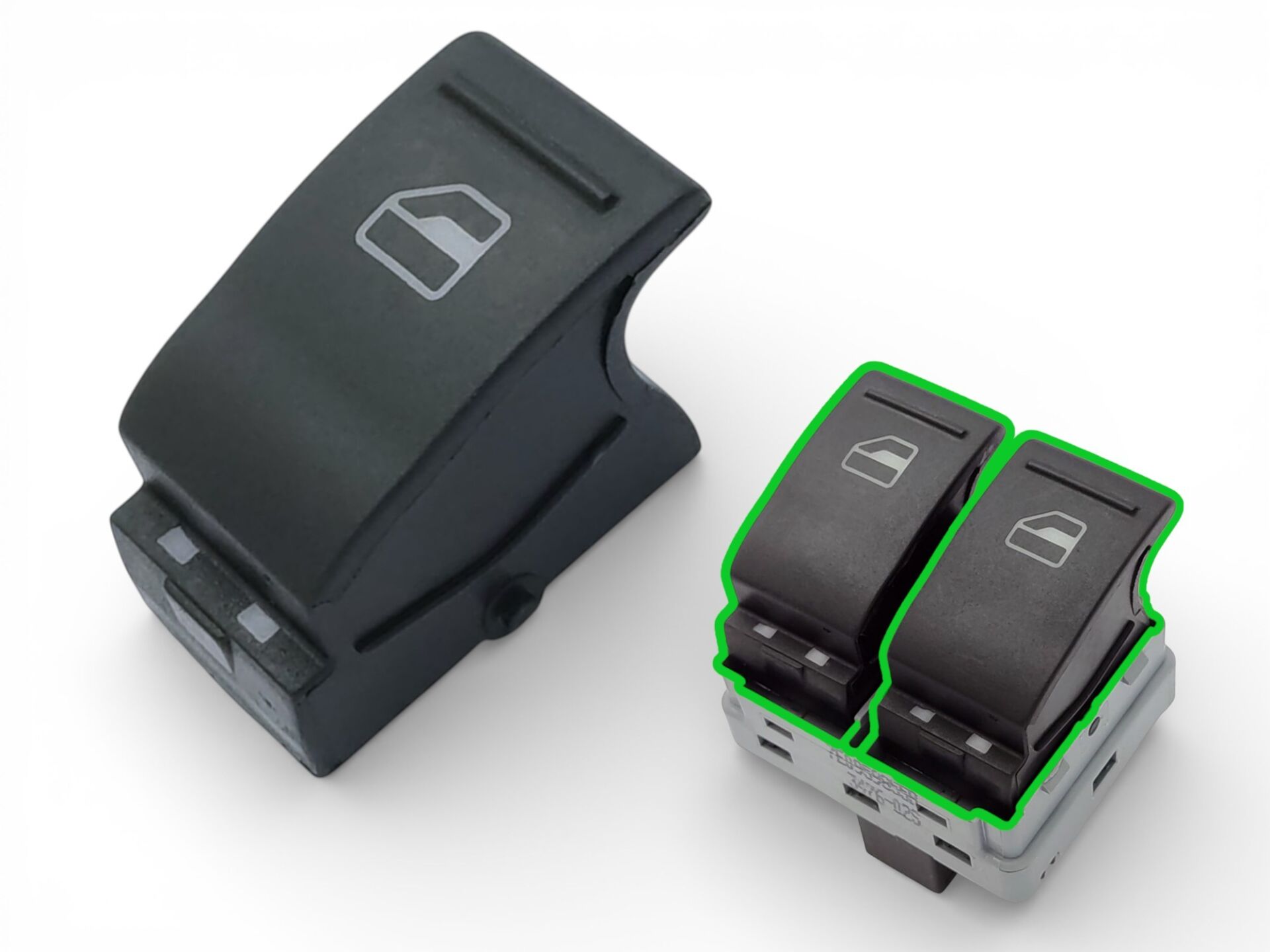 Transporter Sol Ön Cam Açma Düğmesi Tekli Boş Tuş Volkswagen Caravelle - 7E0959855B - 7E0 959 855 B - 7E0959855A