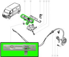 Master 2 Kaput Kilit Mandalı Kaput Kilit Karşılığı Renault - 7700352475