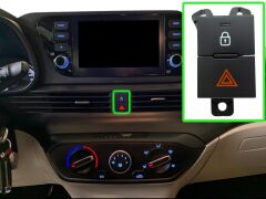 Hyundai i20 Dörtlü Flaşör Düğmesi Hyundai Bayon - 93790-Q0000 - 93790Q0000 - 299223263 - 299223263