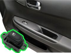 Hyundai i20 Tekli Cam Açma Düğmesi Ön Sağ Arka Sağ Sol Gri - 93580-1J002 - 202005491 - 935801J002