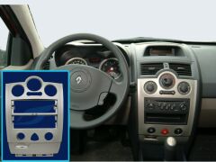 Megane 2 Teyp Çerçevesi Bej Renk Renault Analog Klima - 8200491106 - 8200178435 - 8200491109 - 8200178630