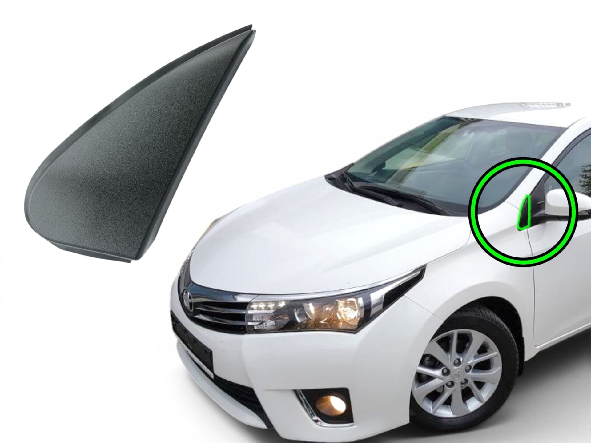Corolla Sol Ayna Köşe Plastiği Toyota - 60118-02140 - 60198-02140 - 6011802140 - 6019802140