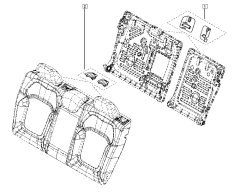 Megane 4 Arka Koltuk Köşebent Sağ Sol Takım - Renault 883303028R