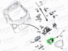 Mercedes C Serisi Bagaj Kilit Motoru E Serisi GLA Serisi CLS Serisi - A 2047500060 - A2047500060