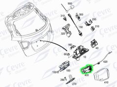 Mercedes C Serisi Bagaj Kilit Motoru E Serisi GLA Serisi CLS Serisi - A 2047500060 - A2047500060