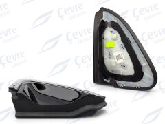 Clio 5 Sağ Arka Kapı Açma Yuvası Köşe Plastiği Üçgeni Krom Sağ Renault - 833302841R - 833308904R