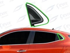 Clio 5 Sol Arka Kapı Açma Yuvası Köşe Plastiği Üçgeni Krom Sol Renault - 833314871R - 833317175R