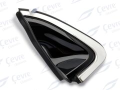 Clio 5 Sol Arka Kapı Açma Yuvası Köşe Plastiği Üçgeni Krom Sol Renault - 833314871R - 833317175R