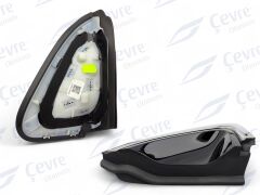 Clio 5 Sol Arka Kapı Açma Yuvası Köşe Plastiği Üçgeni Krom Sol Renault - 833314871R - 833317175R