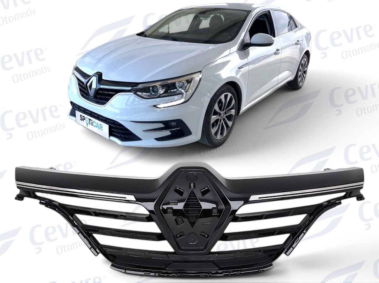 Megane 4 Ön Panjur Faz 2 Makyajlı Kasa 2020 Sonrası Renault - 622563276R - 622546172R