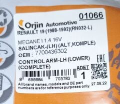 Alt Tabla Salıncak Sol - R19  Megane 1 7700436302