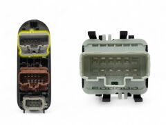 Megane 2 Sol Ön Cam Düğmesi Gri Soket Laguna 2 Scenic - 8200315042 - 8200015088