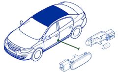 Fluence İç Kapı Aydınlatması Megane 3 Megane 2 Clio 3 - 8200120715