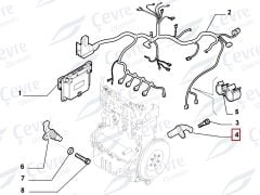 Egea 1.6 Krank Sensörü Fiat Doblo Linea Opel İnsignia Astra Alfa Romeo 159 Guilietta Mito - 46798345
