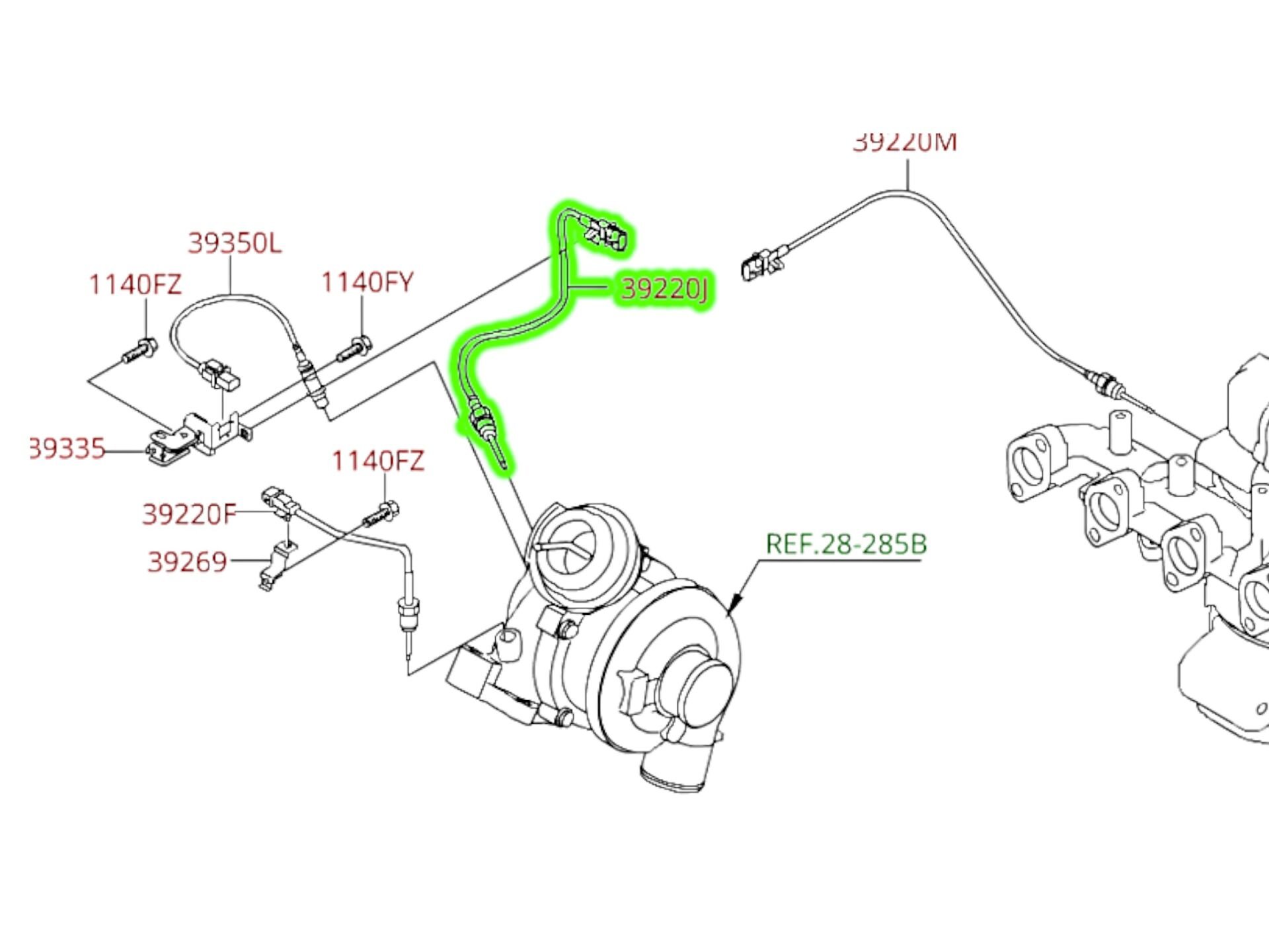 39220J - Hyundai Accent Isı Sensörü